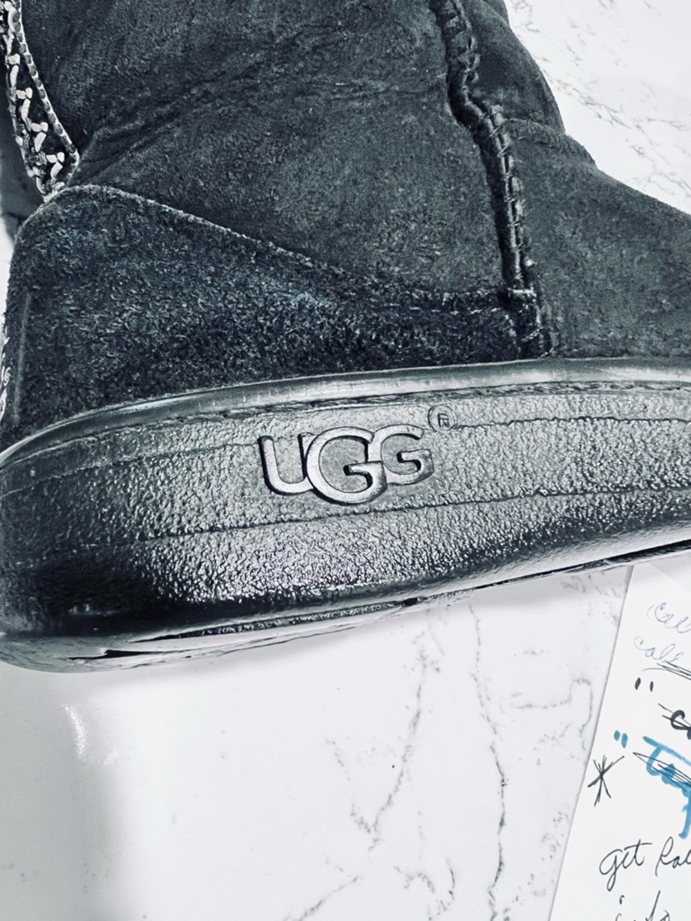UGG SHEEPSKIN AND SUEDE BOOTS - Picture 7 of 14